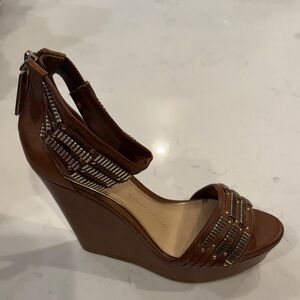 Brown Wedge Sandals